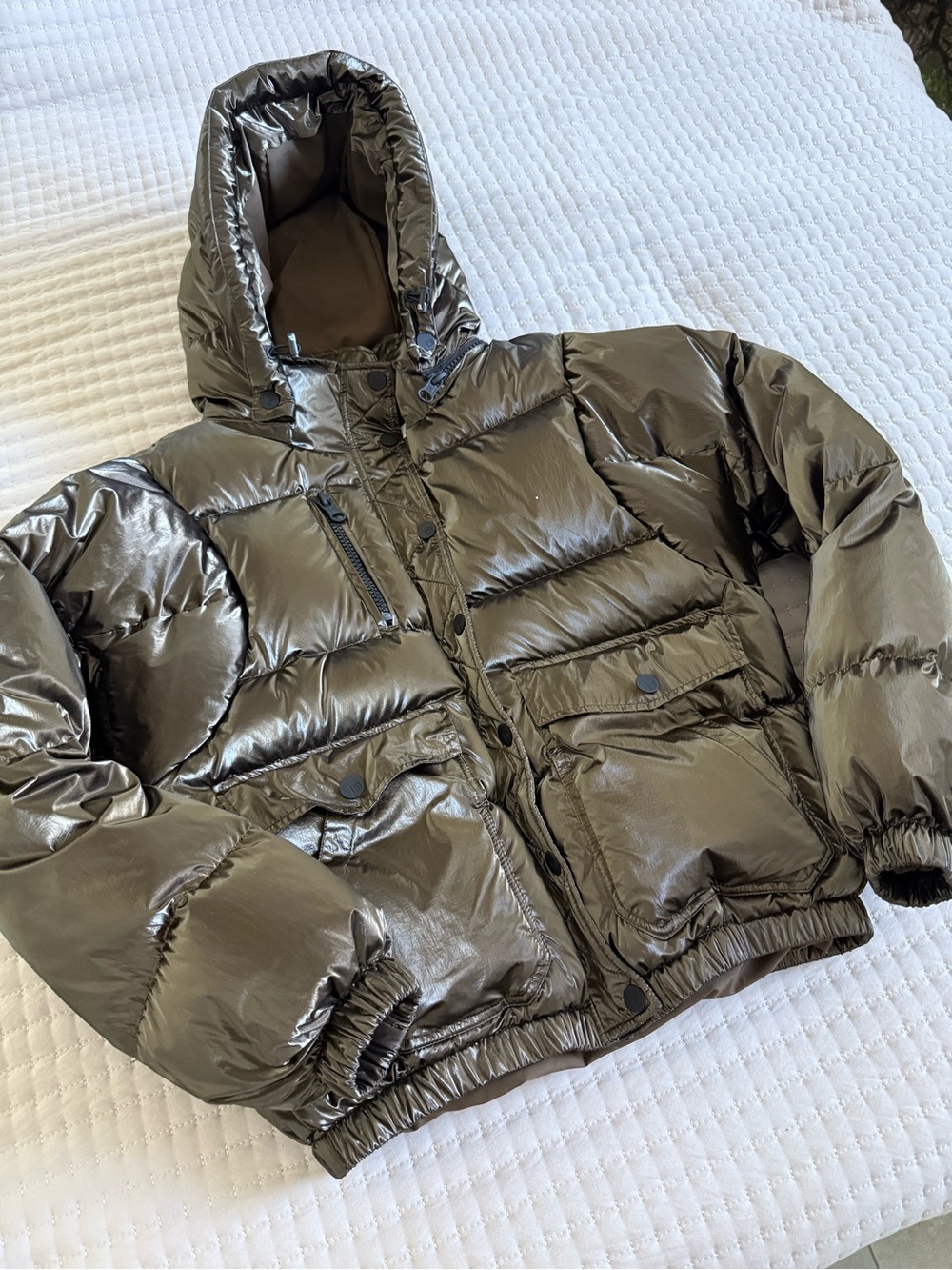blanc noir Brown Women's Puffer Jacket. Small